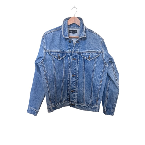 Denim Jacket with Looney Tunes Back Patch - Blue - Picture 3 of 17